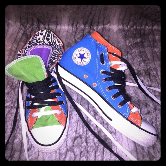 EUC Chuck Taylor All Star Multicolored High Tops 7 EUC Chuck Taylor All Star Multicolored High Tops 7